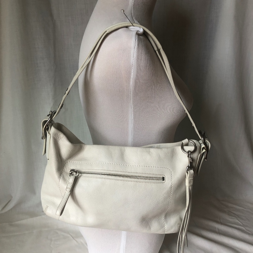 COACH- EAST/WEST LEGACY TASSEL SHOULDER BAG